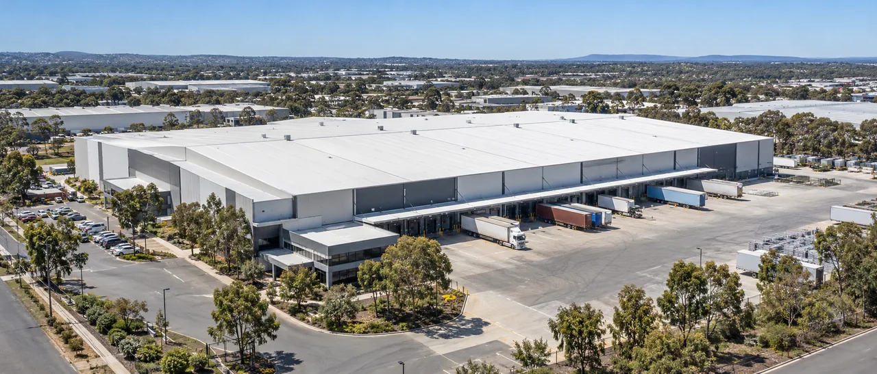 Warehouse exterior illustration for Sydney