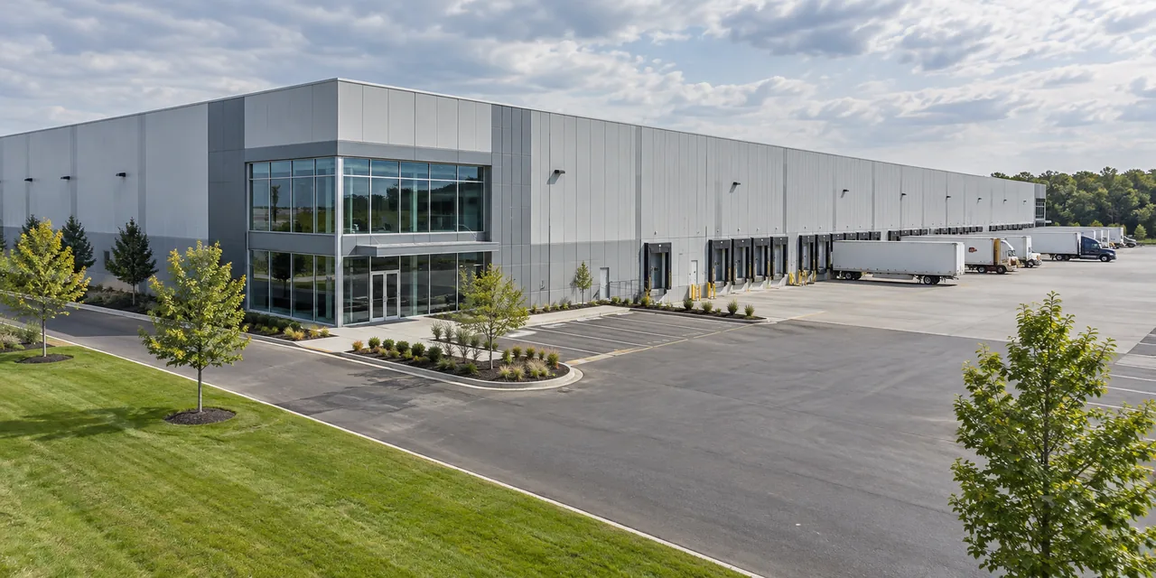 Warehouse exterior illustration for Toronto